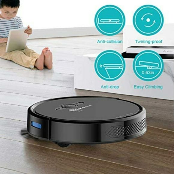 Holove Robot Vacuum Cleaner&Mopping Sweeper w/Strong Suction, Auto Self-Charging - Picture 3 of 7